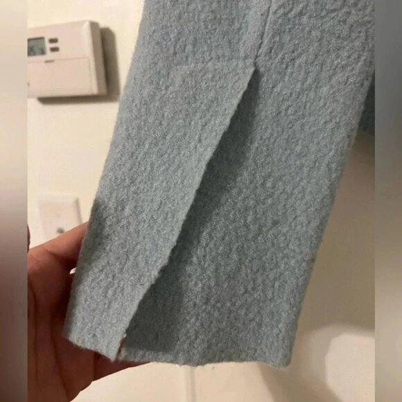 Anthropologie blue buttons bolted wool jacket - Picture 10 of 12